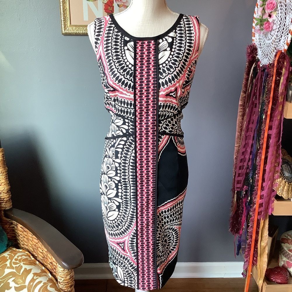 Sangria Bold Design Dress